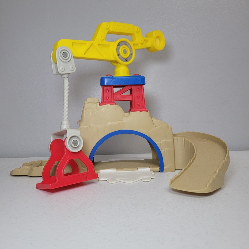 Tonka Fold Go Toy Track Crane 93797 Hasbro 2009 Construction Playset